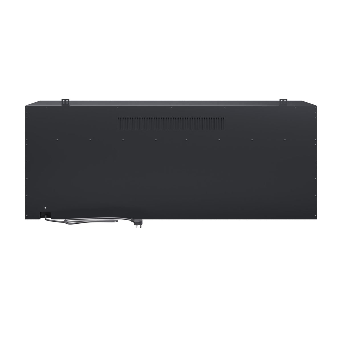 Black 3-Sided Inset Electric Media Wall Smart Fire Place - 50 Inch - AmberGlo