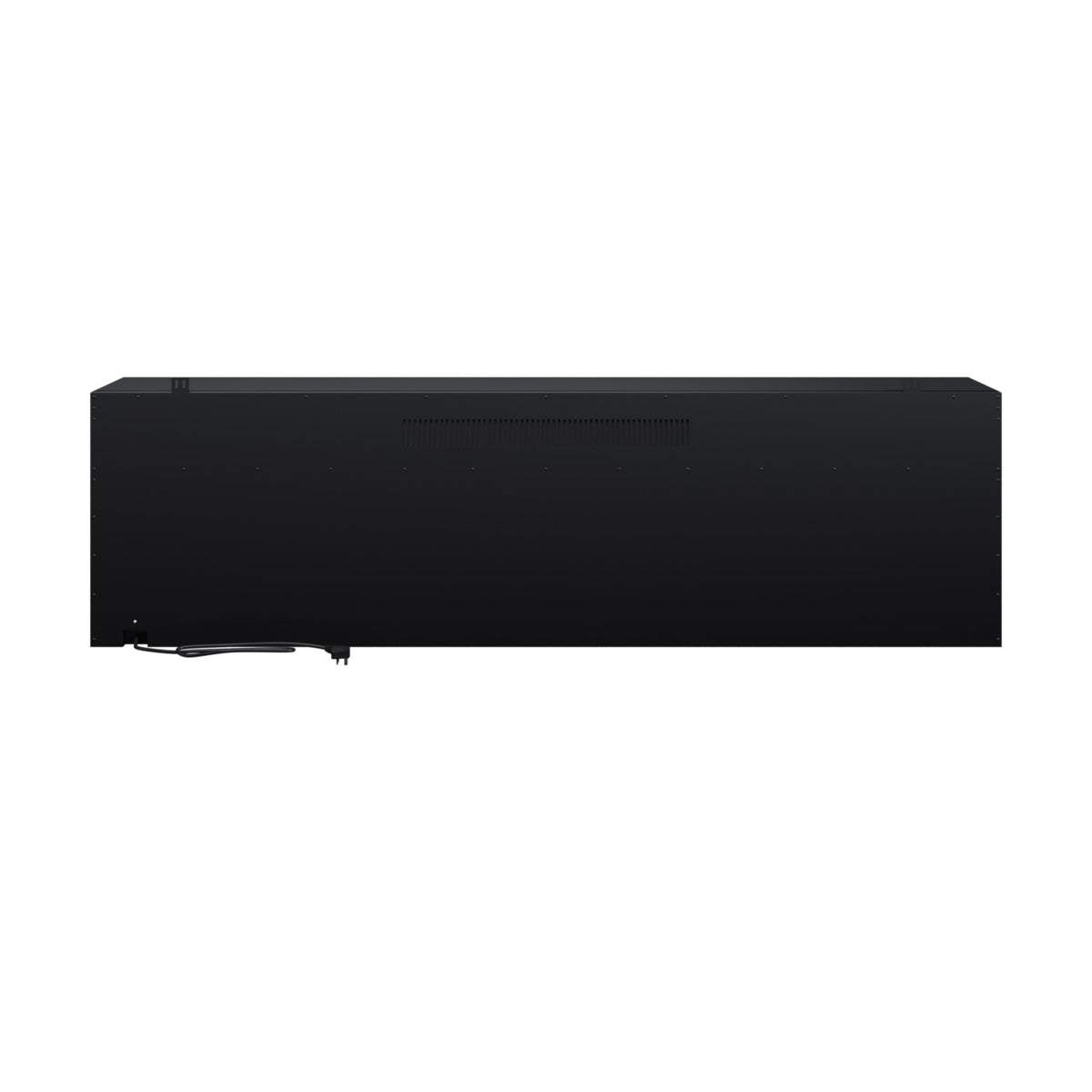 Black 3-Sided Inset Electric Media Wall Smart Fire Place - 70 Inch - AmberGlo