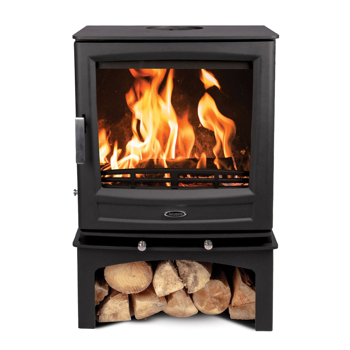Arizona, A07 Eco, 7kW, Stove with Log Store, Multi-Fuel Stove, Free Standing, Eco Design Approved, Defra Approved - photo 3