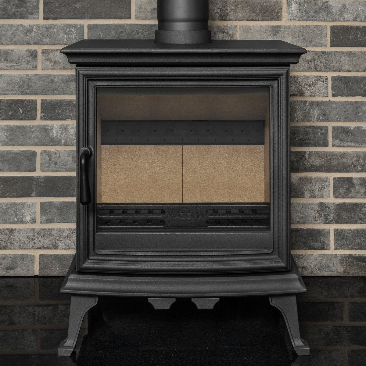Mazona Bedford 8kW Stove in Grey, Multifuel, Woodburning, Freestanding, Eco Design Approved, Defra Approved - photo 4