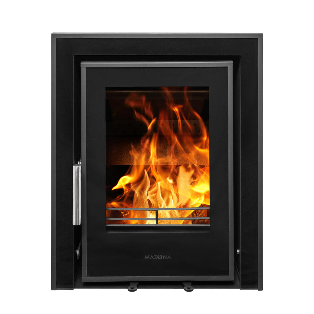 Mazona Clovelly 400 5kW 3 Sided Glass Trim Stove, Multifuel, Woodburning, Cassette, Inset, Eco Design Approved, Defra Approved - photo 7