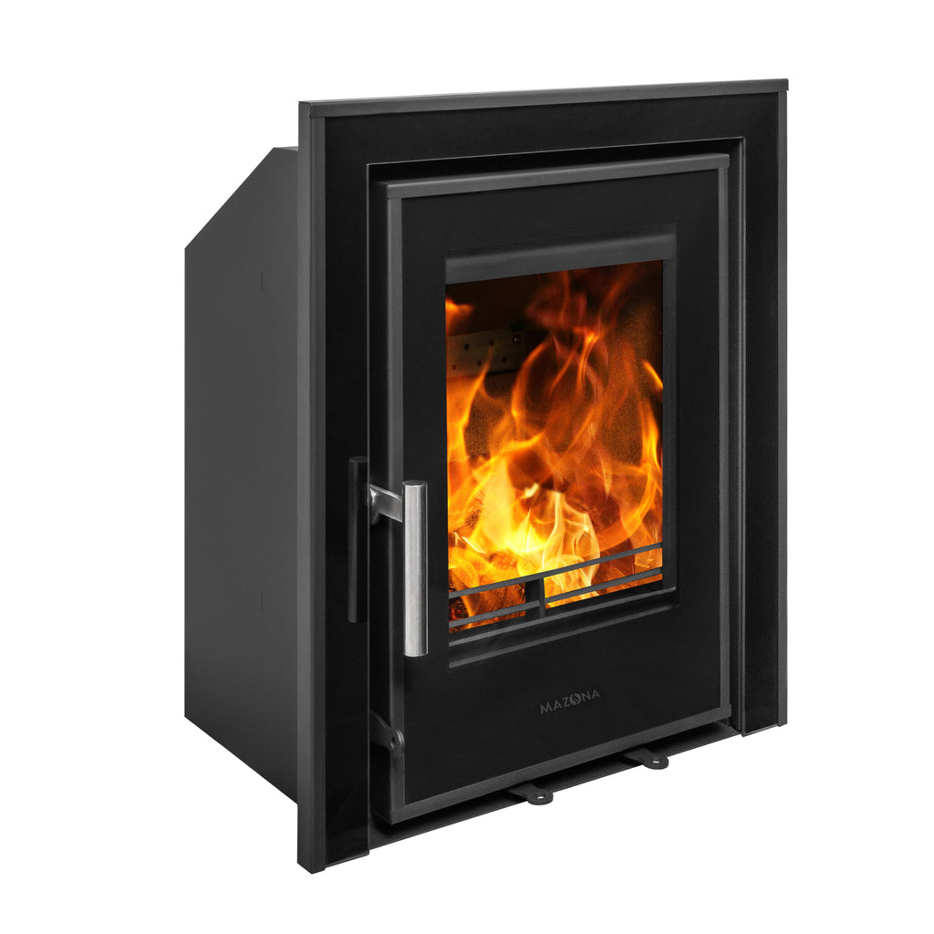 Mazona Clovelly 400 5kW 3 Sided Glass Trim Stove, Multifuel, Woodburning, Cassette, Inset, Eco Design Approved, Defra Approved - photo 3