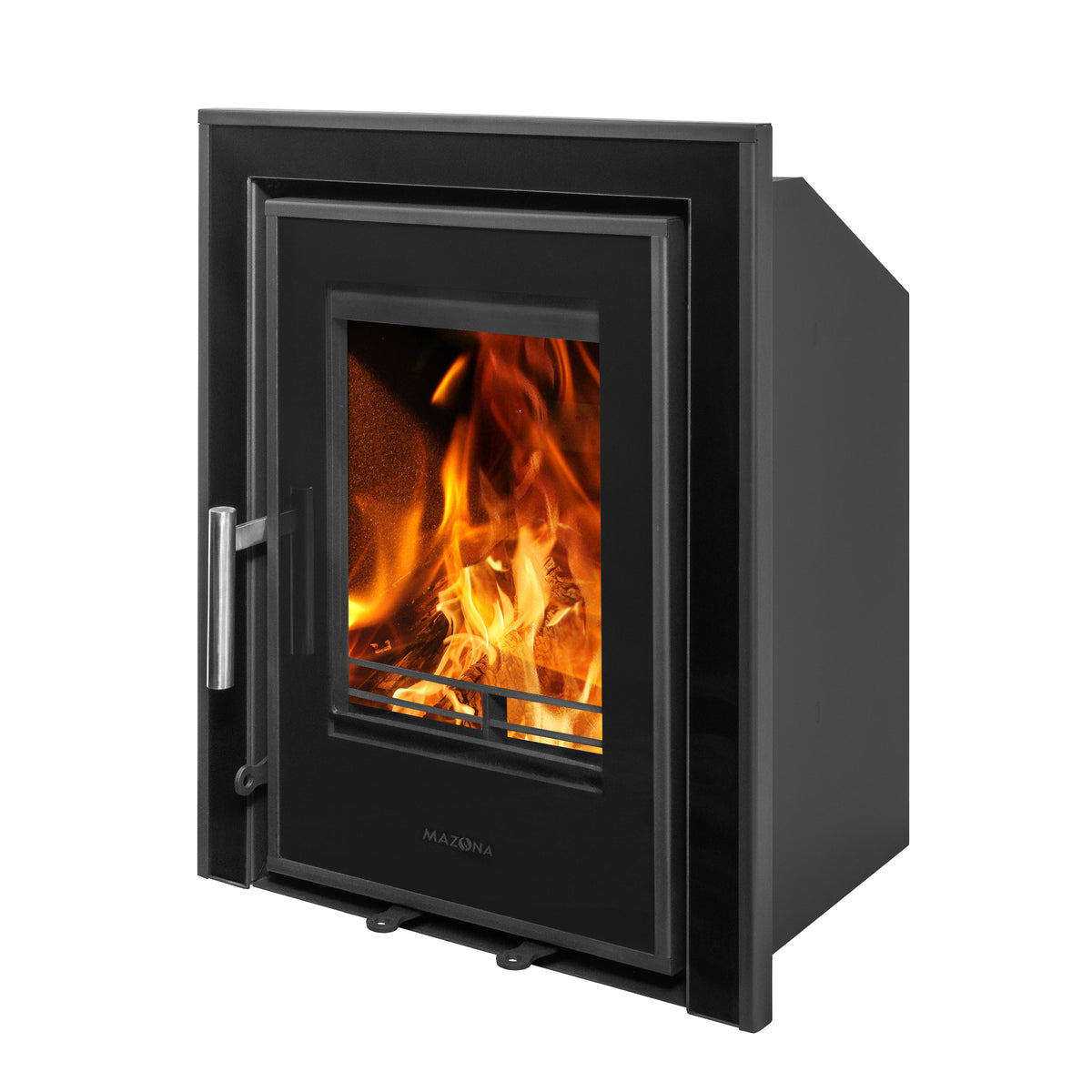 Mazona Clovelly 400 5kW 3 Sided Glass Trim Stove, Multifuel, Woodburning, Cassette, Inset, Eco Design Approved, Defra Approved - photo 4