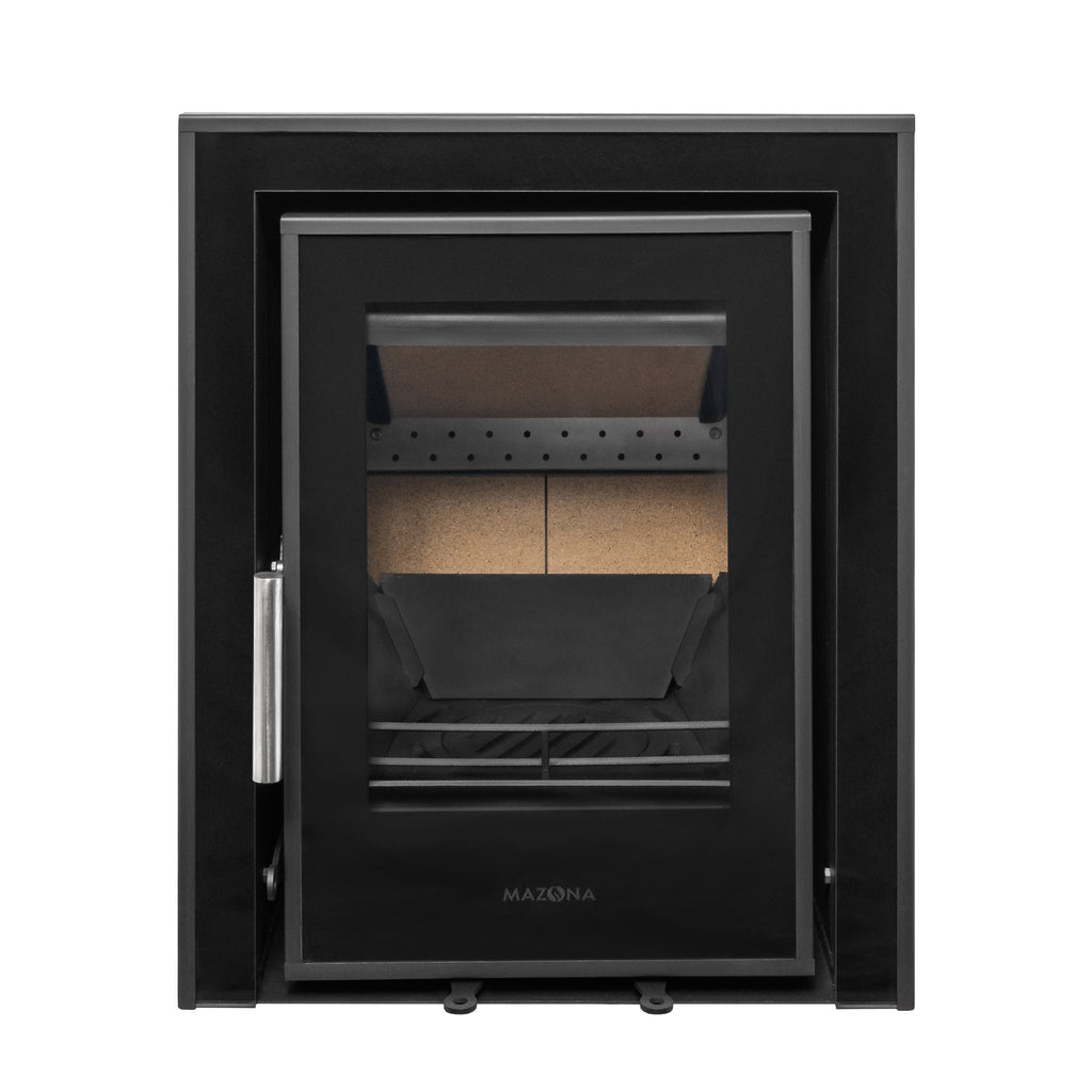 Mazona Clovelly 400 5kW 3 Sided Glass Trim Stove, Multifuel, Woodburning, Cassette, Inset, Eco Design Approved, Defra Approved - photo 5