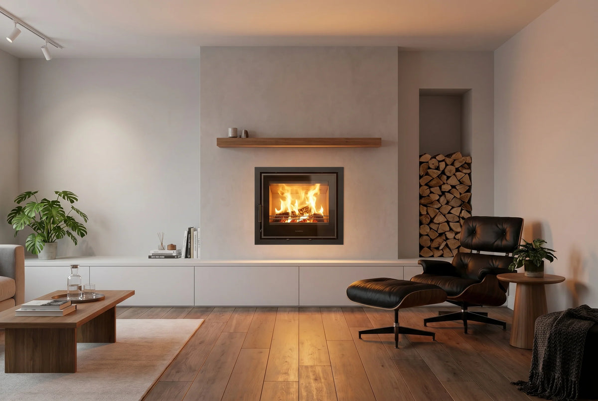 Mazona Clovelly 550 6kW 4 Sided  Glass Trim Stove, Multifuel, Woodburning, Cassette, Inset, Eco Design Approved, Defra Approved - photo 2