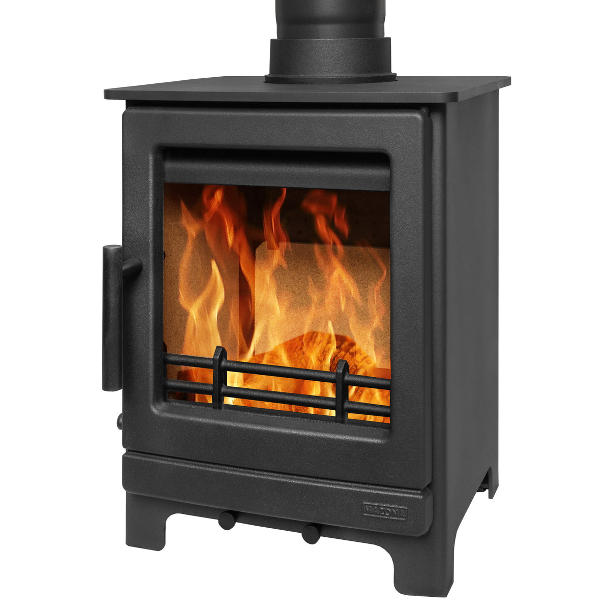 Mazona Ripley 5kW Black Edition Multifuel Woodburning Stove, Freestanding, Eco Design Approved, Defra Approved - photo 4