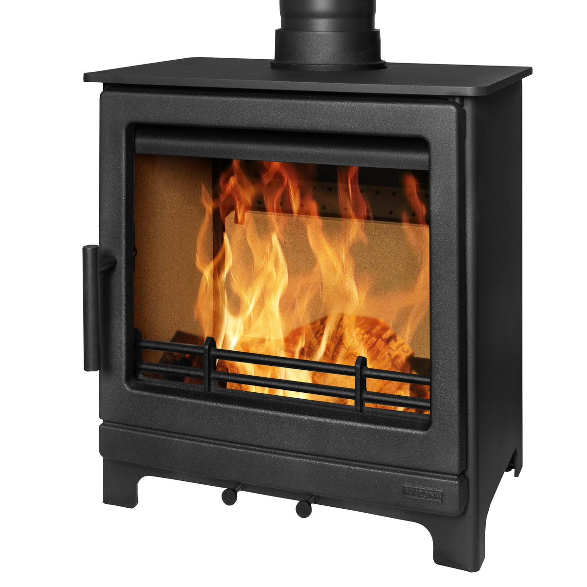 Mazona Ripley 8kW Multifuel Woodburning Stove Black Edition, Freestanding, Eco Design Approved, Defra Approved - photo 6