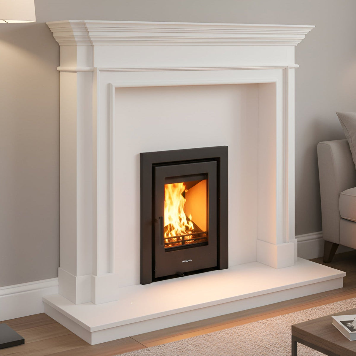 Mazona Clovelly 400 5kW Steel 3 Sided Trim Stove, Multifuel, Woodburning, Cassette, Inset, Eco Design Approved, Defra Approved - photo 7