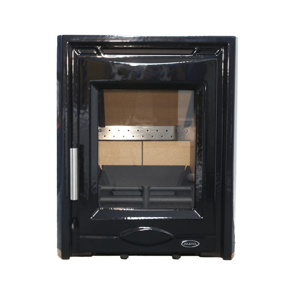 Mazona Dedham 5kW Stove Enamel Black, Multifuel, Woodburning, Inset, Eco Design Approved, Defra Approved - photo 4