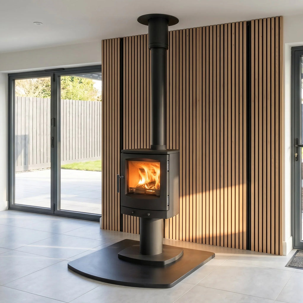 Mazona Eco Crewe 5kW Stove, Multifuel, Woodburning, Pedestal, Freestanding, Eco Design Approved, Defra Approved - photo 4