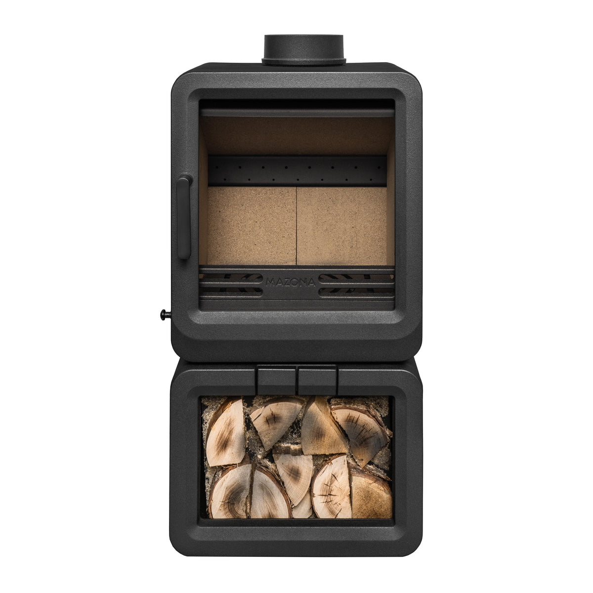 Mazona Heatwave 5kW Multifuel Stove Log Store, Woodburning, Freestanding, Eco Design Approved, Defra Approved - photo 6