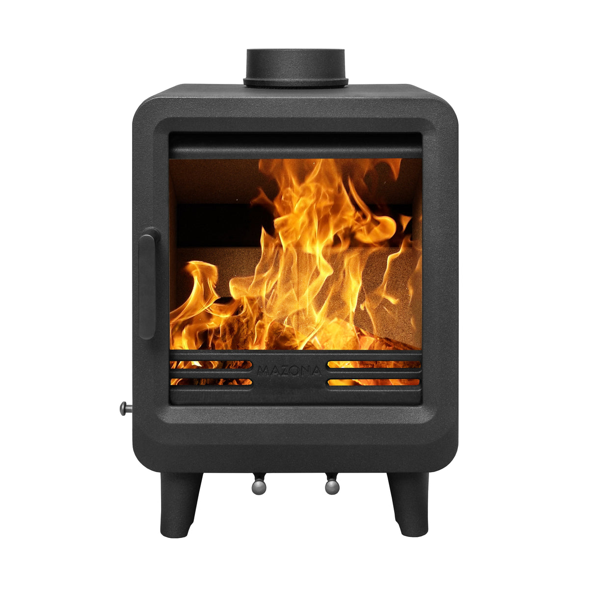Mazona Heatwave 5kW Multifuel Woodburning Stove, Freestanding Eco Design Approved, Defra Approved