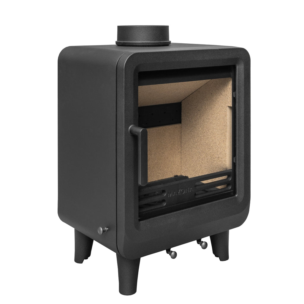Mazona Heatwave 5kW Multifuel Woodburning Stove, Freestanding Eco Design Approved, Defra Approved - photo 5