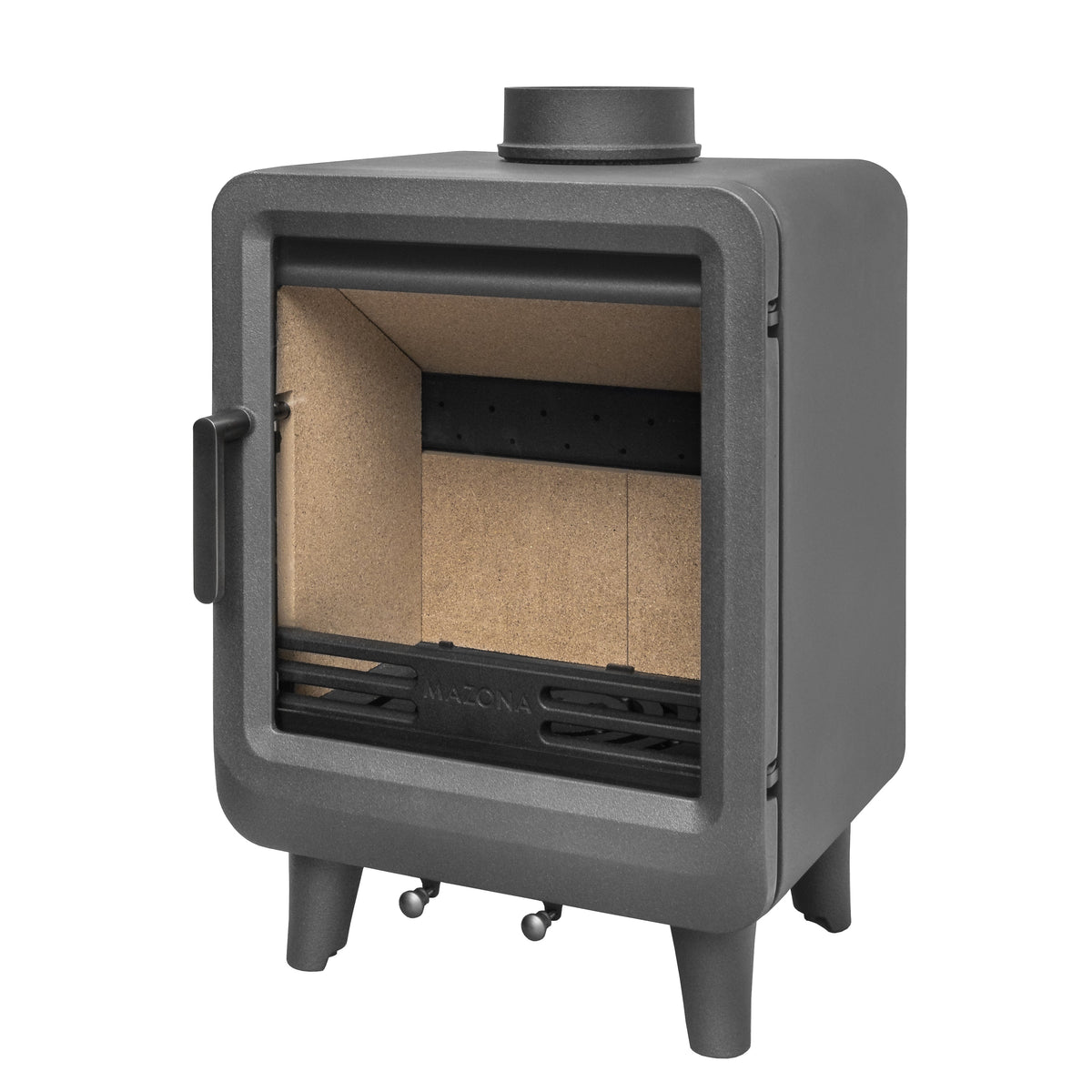 Mazona Heatwave 5kW Multifuel Woodburning Stove, Grey Freestanding Eco Design Approved, Defra Approved - photo 5