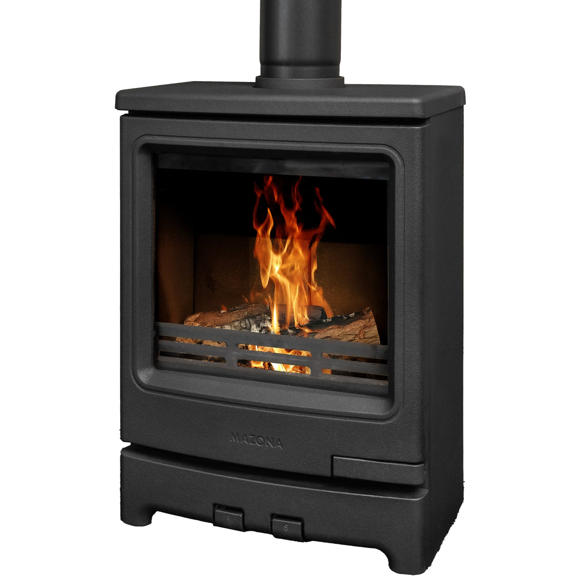 Mazona Kingsmere 5kW Multifuel Woodburning Stove Black Edition, Freestanding, Eco Design Approved, Defra Approved - photo 6