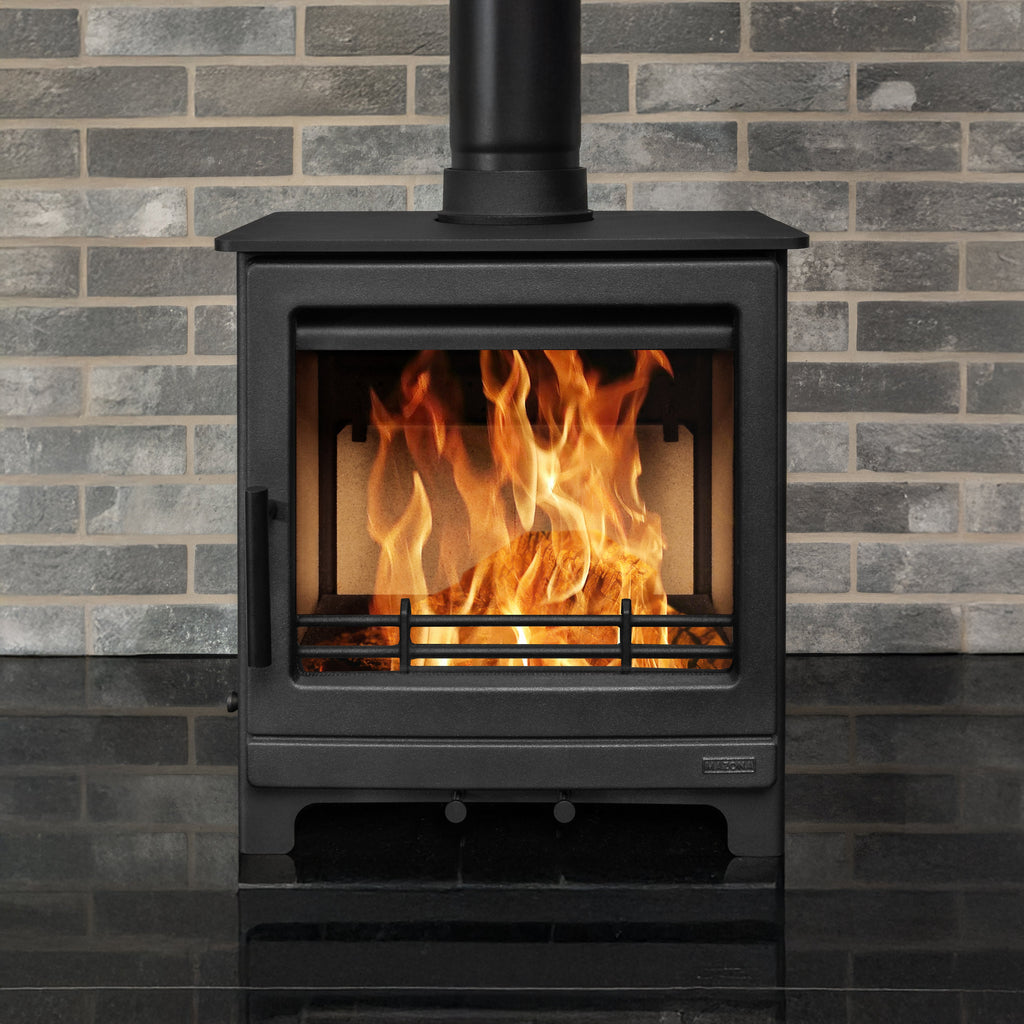 Mazona Ripley 8kW Multifuel Woodburning Stove Black Edition, Freestanding, Eco Design Approved, Defra Approved - photo 3