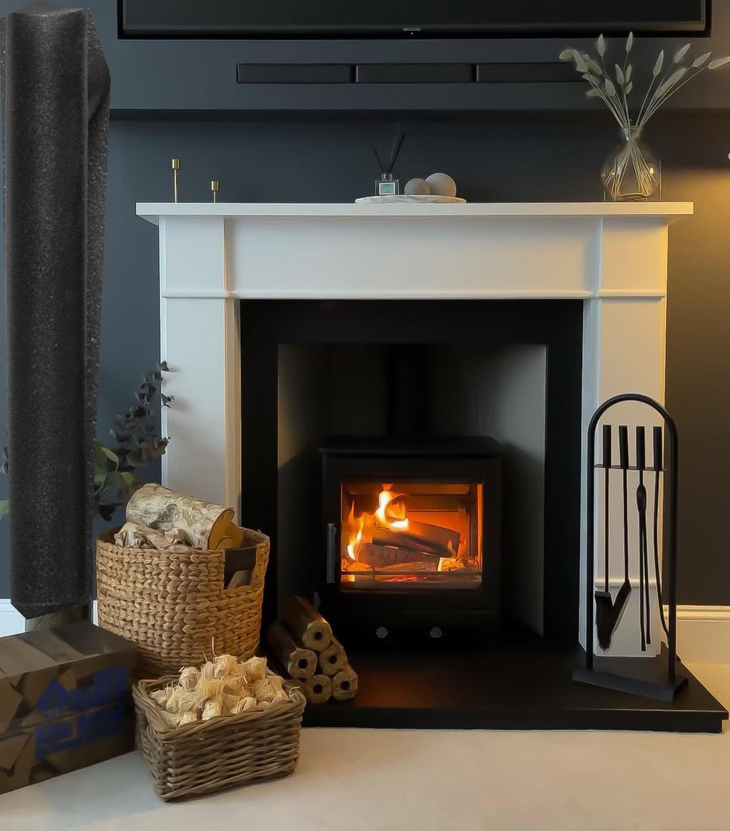 Mazona Ripley 8kW Multifuel Woodburning Stove Black Edition, Freestanding, Eco Design Approved, Defra Approved - photo 7