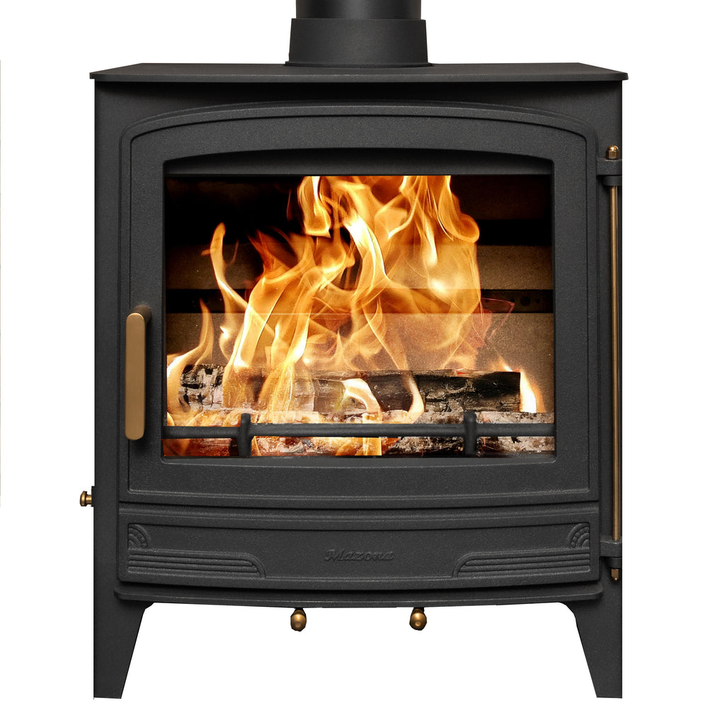 Mazona Warwick 10kW Multifuel Woodburning Stove, Freestanding, Eco Design Approved, Defra Approved - photo 2