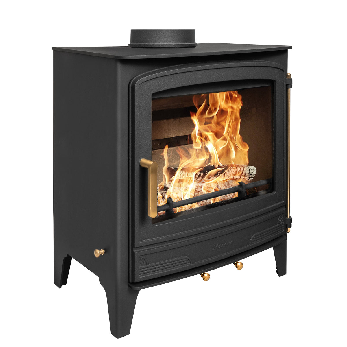 Mazona Warwick 10kW Multifuel Woodburning Stove, Freestanding, Eco Design Approved, Defra Approved - photo 3
