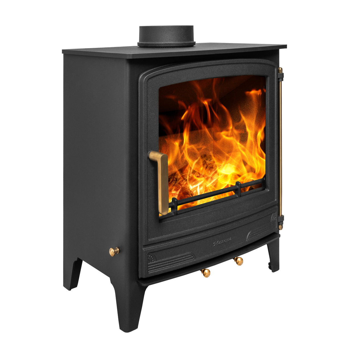 Mazona Warwick 8 kW Multifuel Woodburning Stove, Freestanding, Eco Design Approved, Defra Approved - photo 4