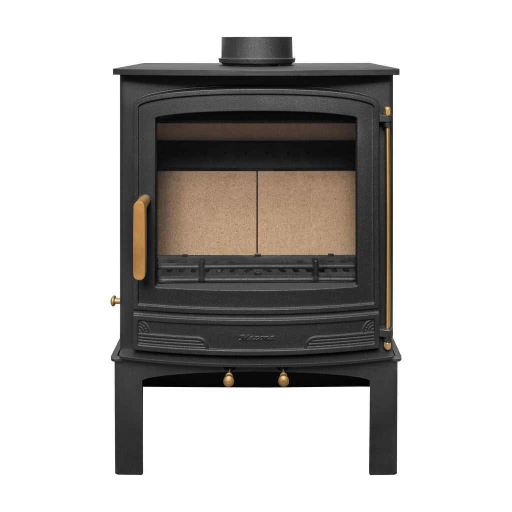 Mazona Warwick Widescreen 5kW Multifuel Woodburning Stove, With Log Store, Freestanding, Eco Design Approved, Defra Approved - photo 8