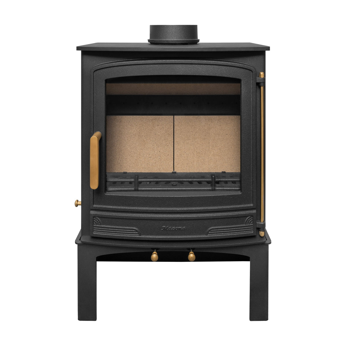 Mazona Warwick Widescreen 5kW Multifuel Woodburning Stove, With Log Store, Freestanding, Eco Design Approved, Defra Approved - photo 8