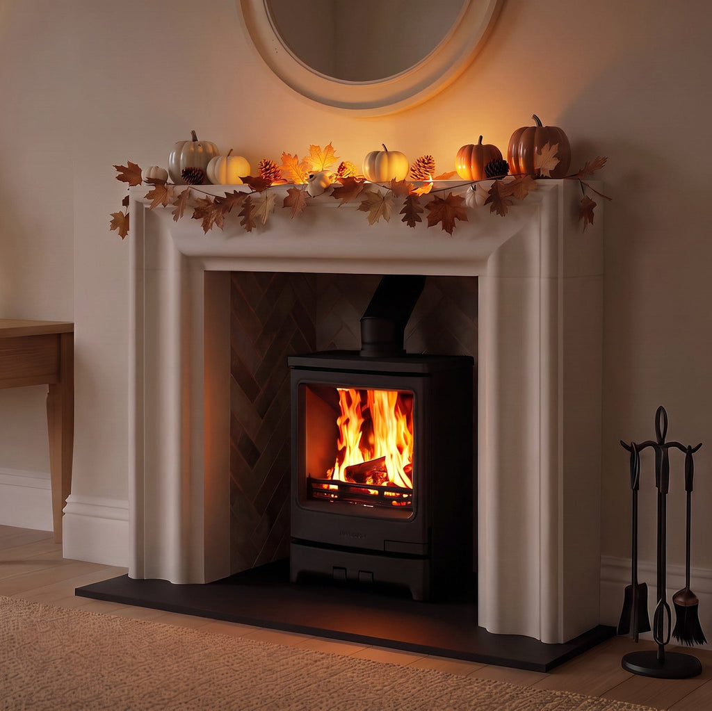 Mazona Kingsmere 8kW Multifuel Woodburning Stove Black Edition, Freestanding, Eco Design Approved, Defra Approved - photo 2