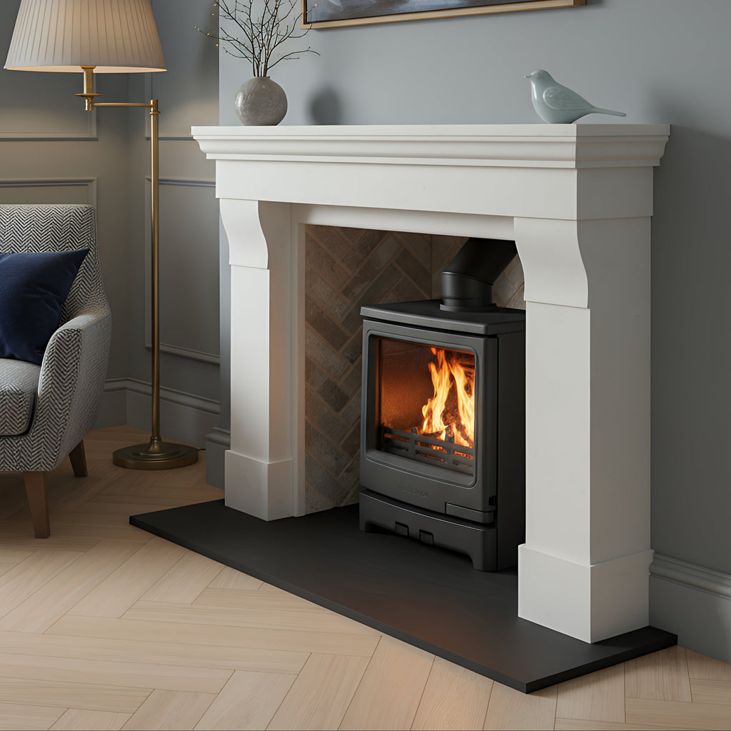 Mazona Kingsmere 5kW Multifuel Woodburning Stove Black Edition, Freestanding, Eco Design Approved, Defra Approved - photo 3