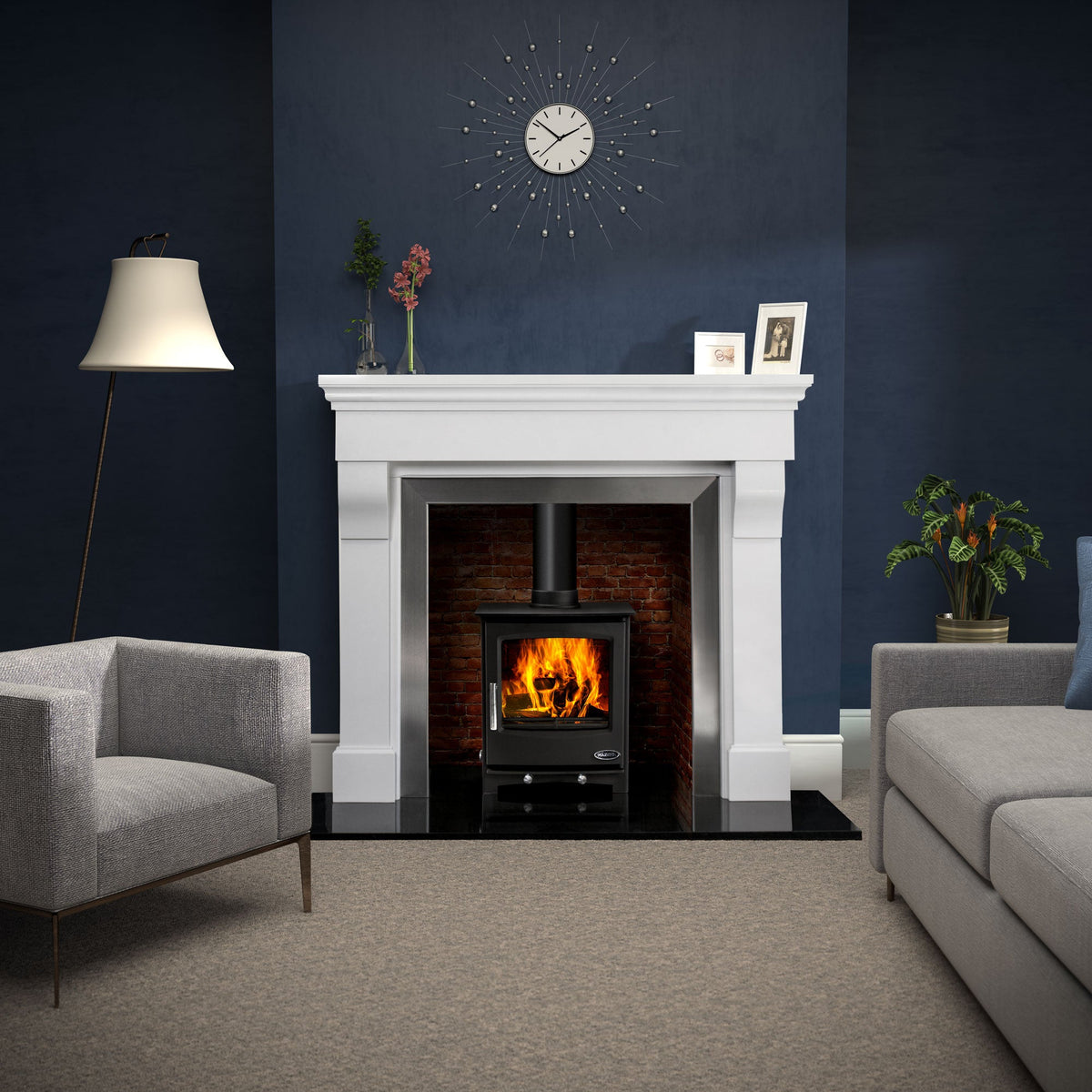 Mazona Rye 5kW Multifuel Woodburning Stove, Freestanding, Eco Design Approved, Defra Approved - photo 12