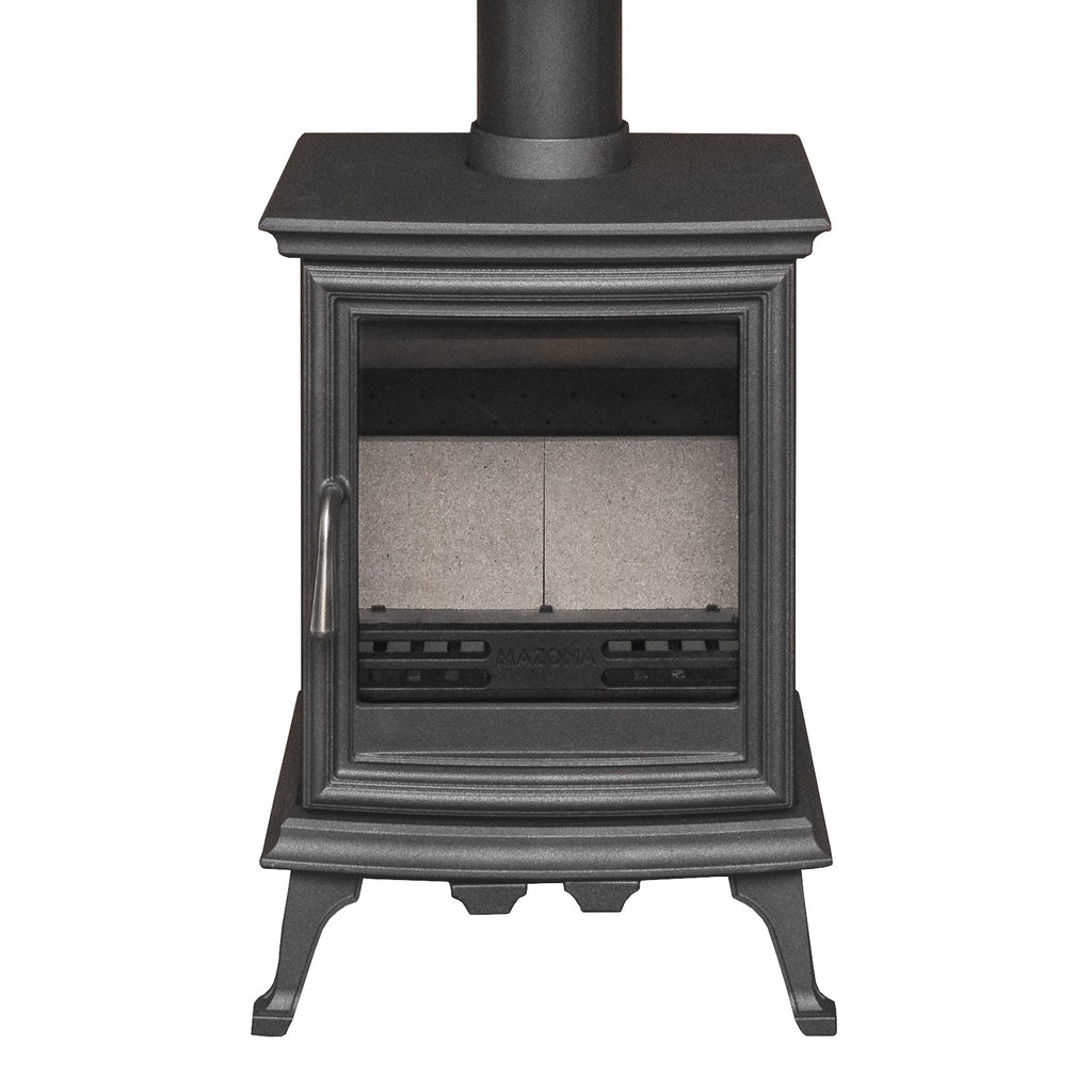 Mazona Bedford 5kW Stove in Grey, Multifuel, Woodburning, Freestanding, Eco Design Approved, Defra Approved