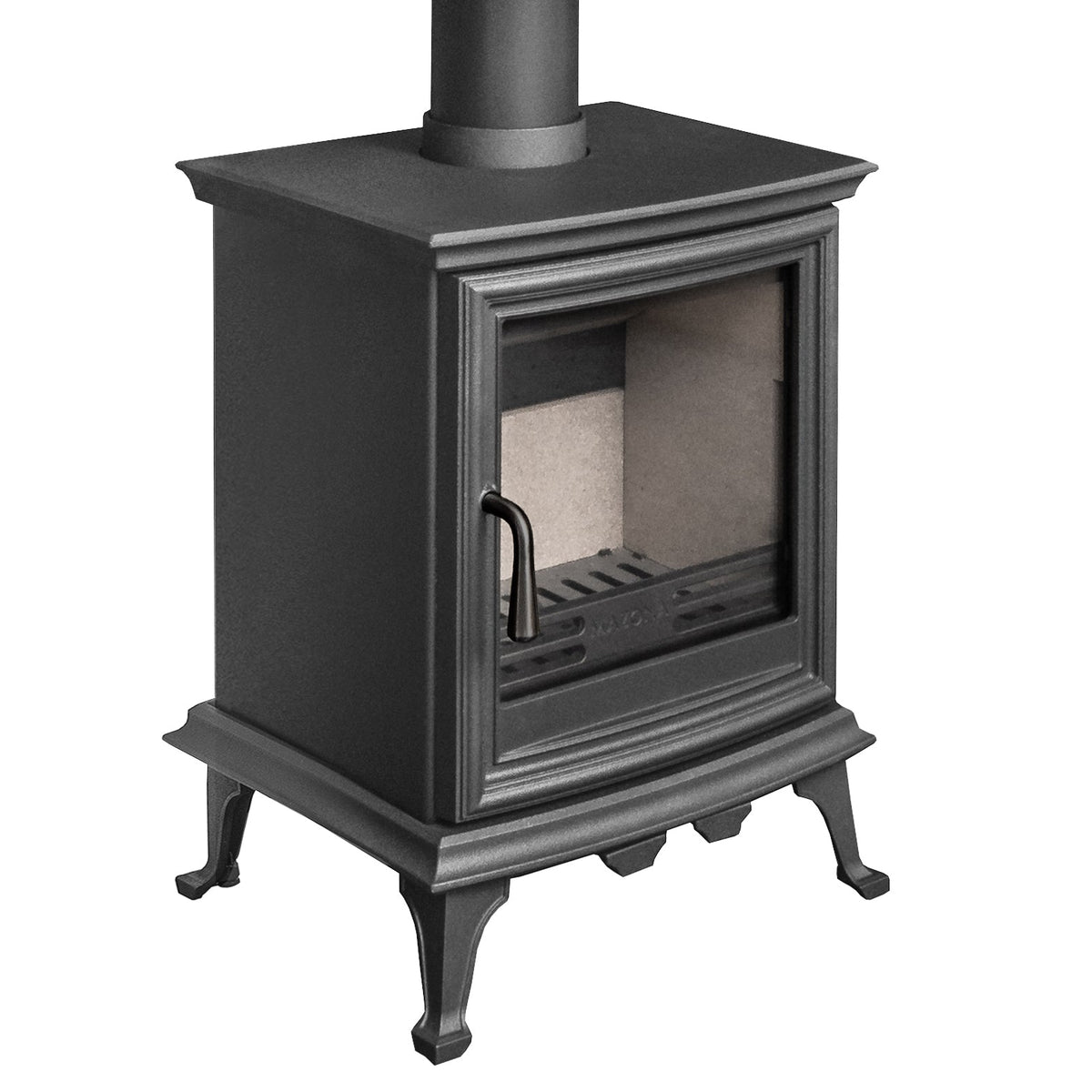 Mazona Bedford 5kW Stove in Grey, Multifuel, Woodburning, Freestanding, Eco Design Approved, Defra Approved - photo 2