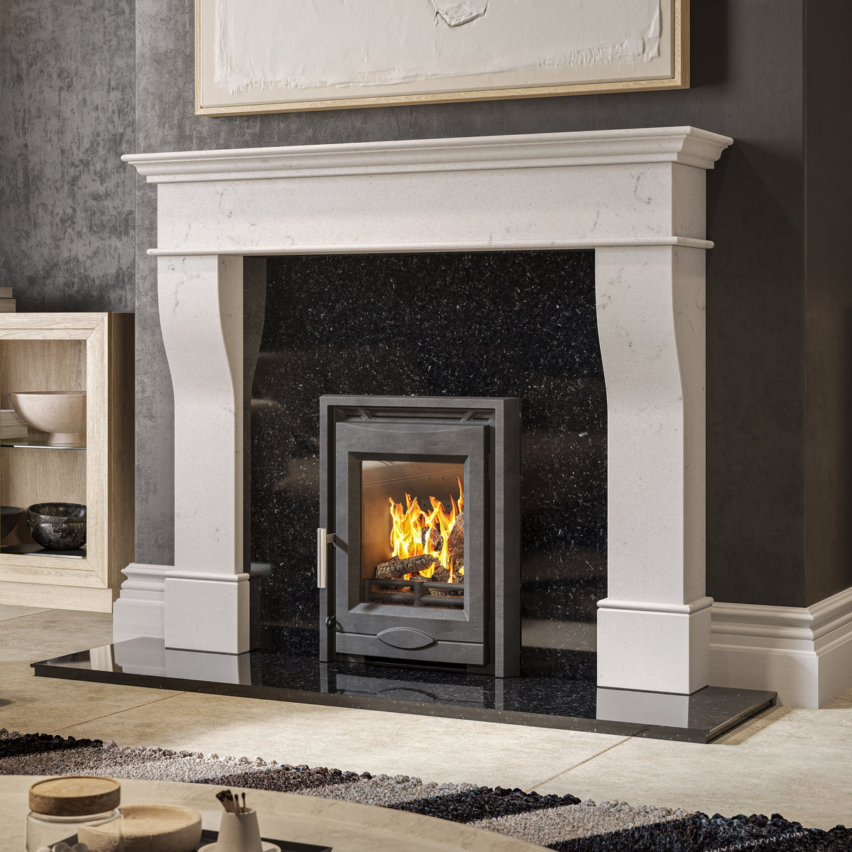 Mazona Dedham 7kW Stove, Multifuel, Woodburning, Inset, Eco Design Approved, Defra Approved - photo 2