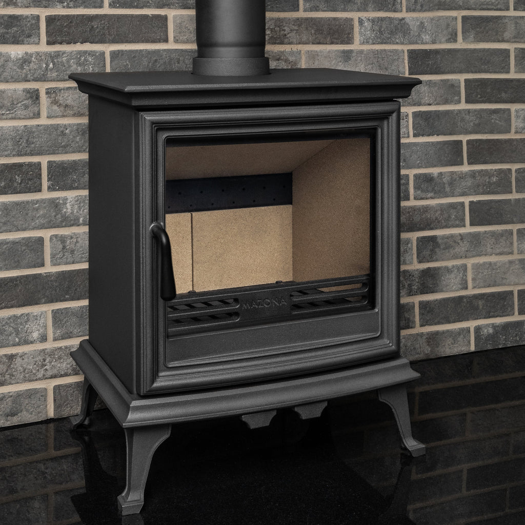 Mazona Bedford 8kW Stove in Grey, Multifuel, Woodburning, Freestanding, Eco Design Approved, Defra Approved - photo 6