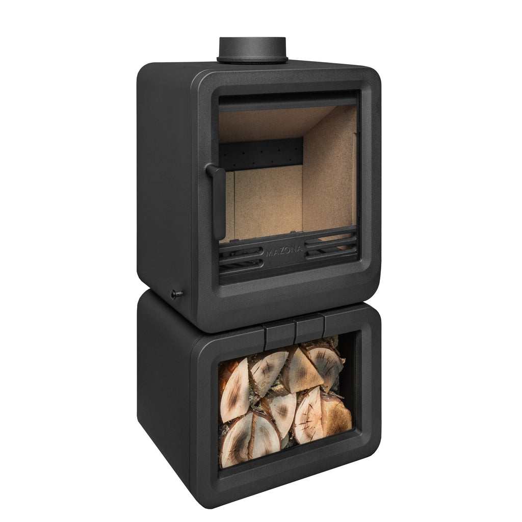 Mazona Heatwave 5kW Multifuel Stove Log Store, Woodburning, Freestanding, Eco Design Approved, Defra Approved - photo 8