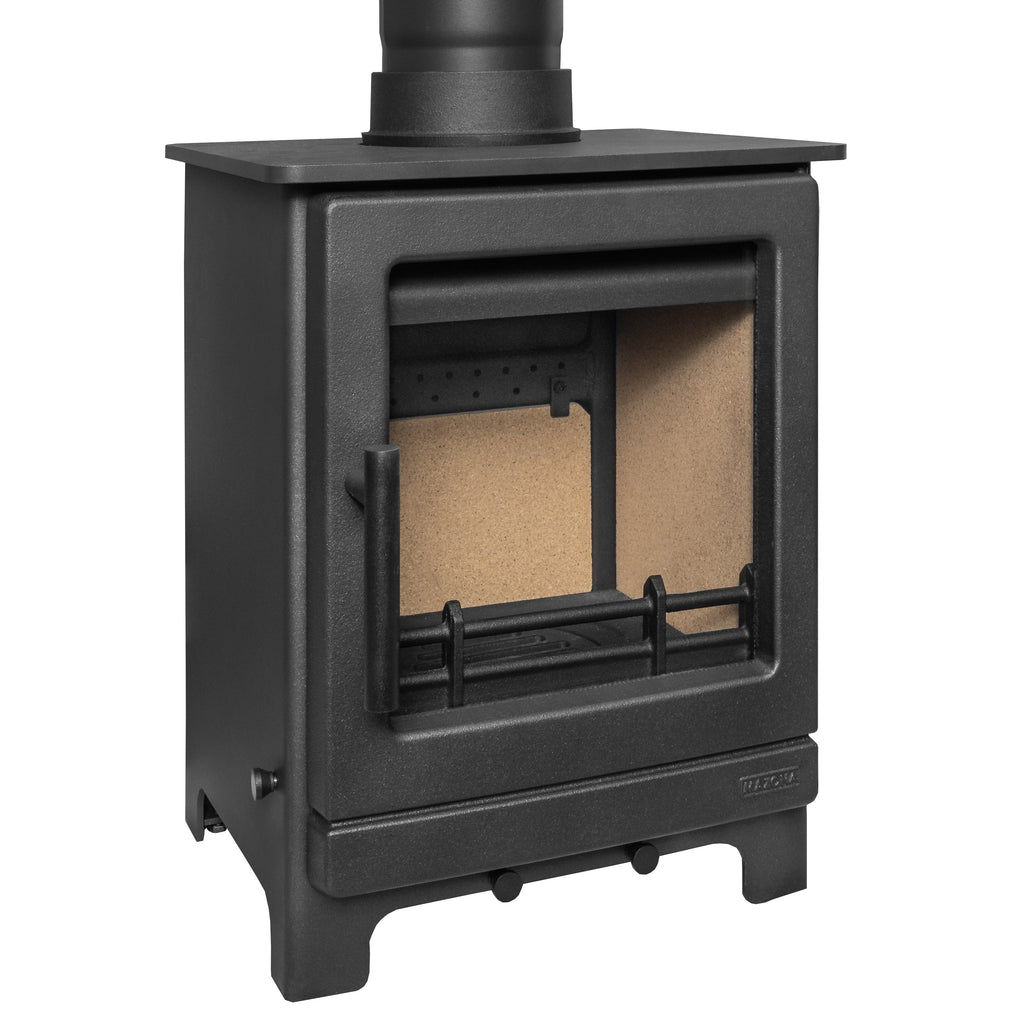 Mazona Ripley 5kW Black Edition Multifuel Woodburning Stove, Freestanding, Eco Design Approved, Defra Approved - photo 6