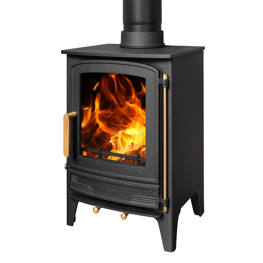 Mazona Warwick 4 kW Multifuel Woodburning Stove, Freestanding, Eco Design Approved, Defra Approved - photo 2