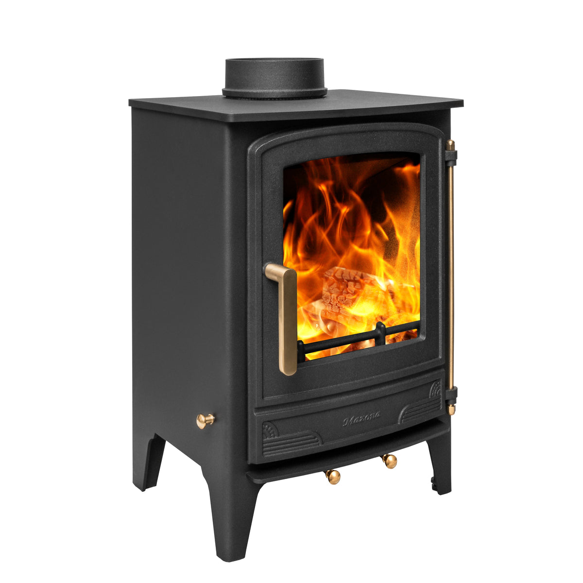 Mazona Warwick 5 kW Multifuel Woodburning Stove, Freestanding, Eco Design Approved, Defra Approved - photo 2