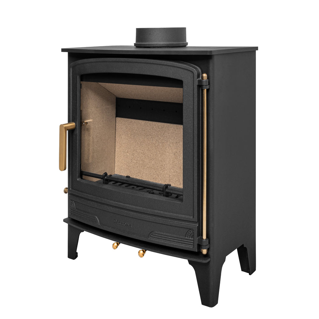 Mazona Warwick Widescreen 5kW Multifuel Woodburning Stove, Freestanding, Eco Design Approved, Defra Approved - photo 9