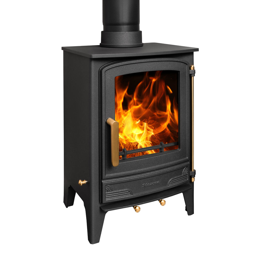 Mazona Warwick 4 kW Multifuel Woodburning Stove, Freestanding, Eco Design Approved, Defra Approved - photo 3