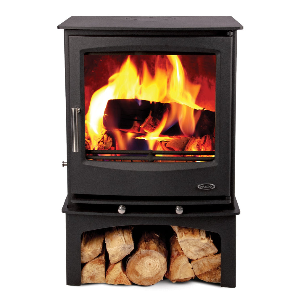Mazona Rye Eco 7kW Multifuel Woodburning Stove, With Log Store, Freestanding, Eco Design Approved, Defra Approved - photo 5