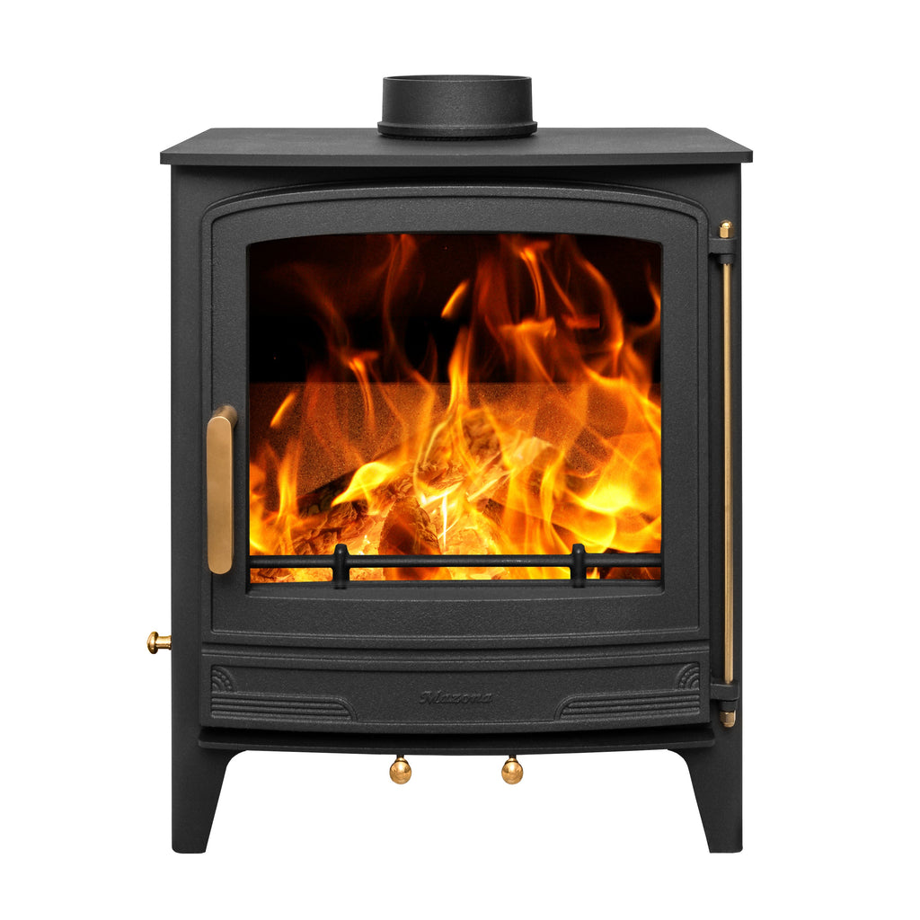 Mazona Warwick 8 kW Multifuel Woodburning Stove, Freestanding, Eco Design Approved, Defra Approved - photo 5