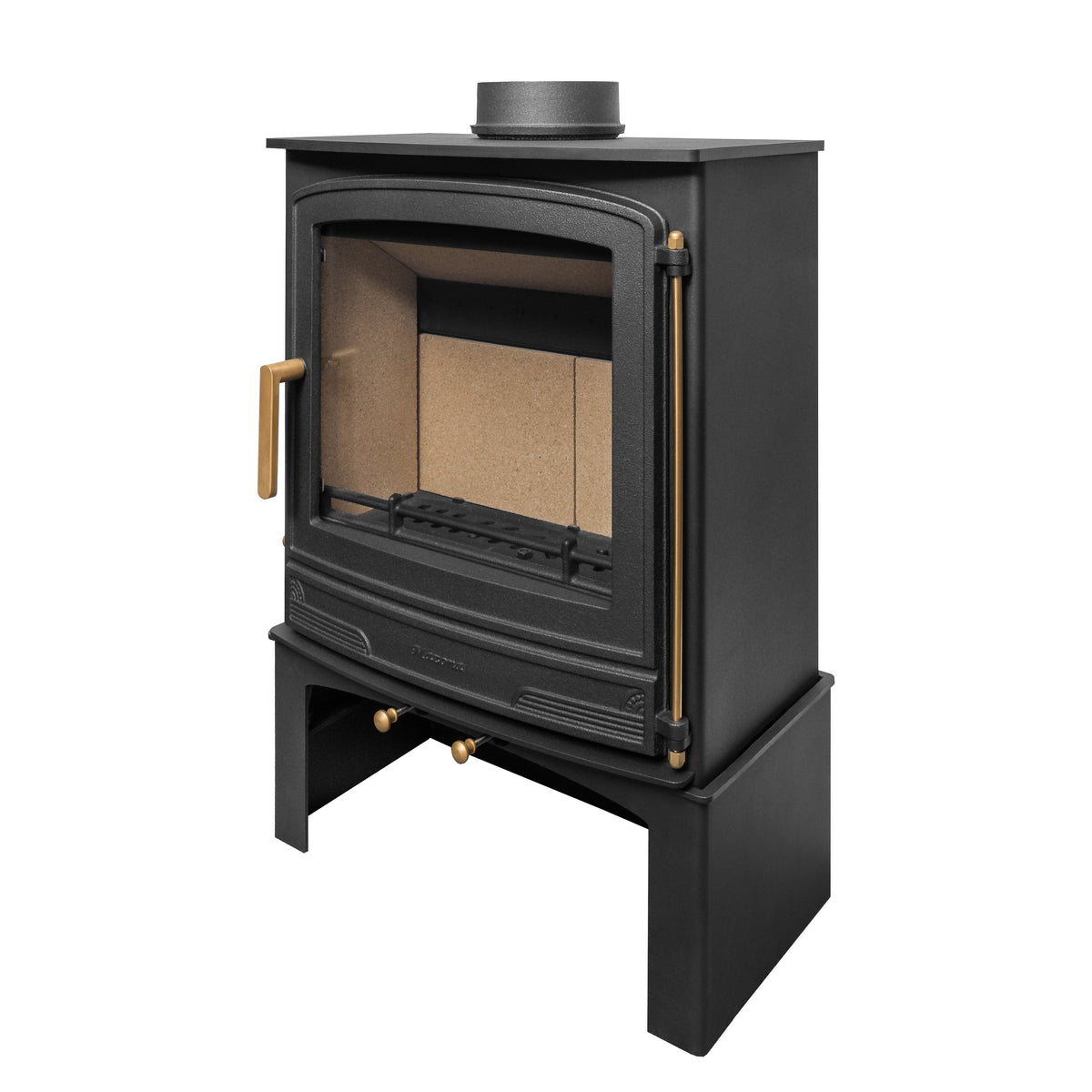 Mazona Warwick Widescreen 5kW Multifuel Woodburning Stove, With Log Store, Freestanding, Eco Design Approved, Defra Approved - photo 10
