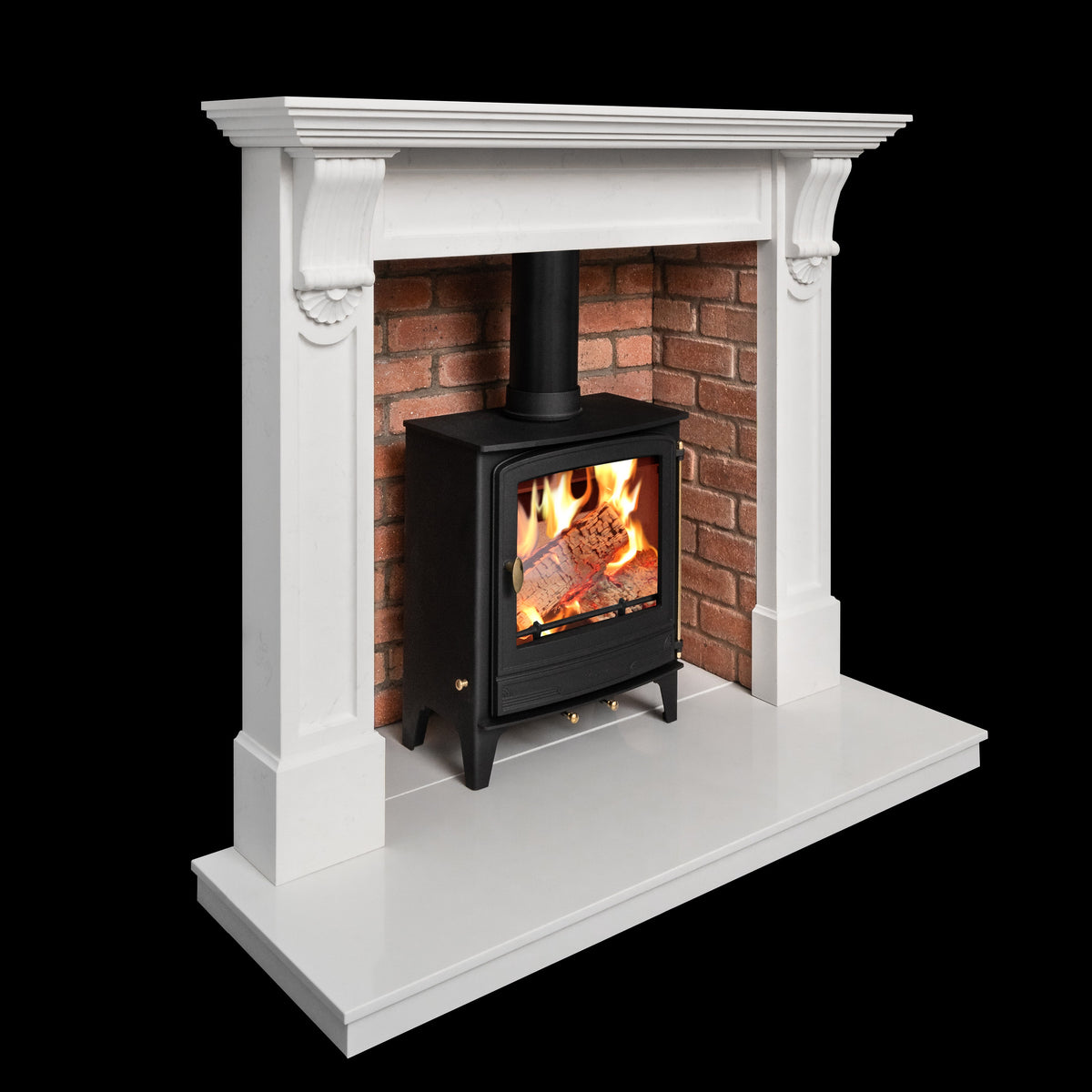 Mazona Warwick Widescreen 5kW Multifuel Woodburning Stove, Freestanding, Eco Design Approved, Defra Approved - photo 13
