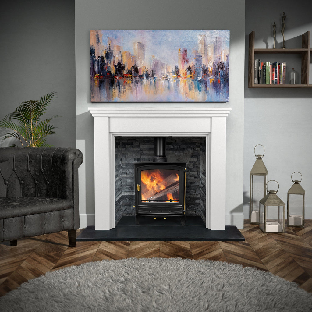 Mazona Warwick Widescreen 5kW Multifuel Woodburning Stove, Freestanding, Eco Design Approved, Defra Approved - photo 14